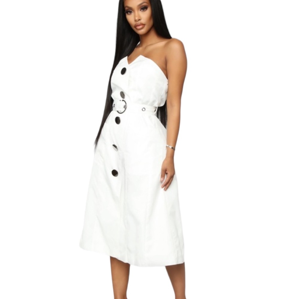 Fashion Nova “Queen of the Jungle” Tube Midi Dress NWT